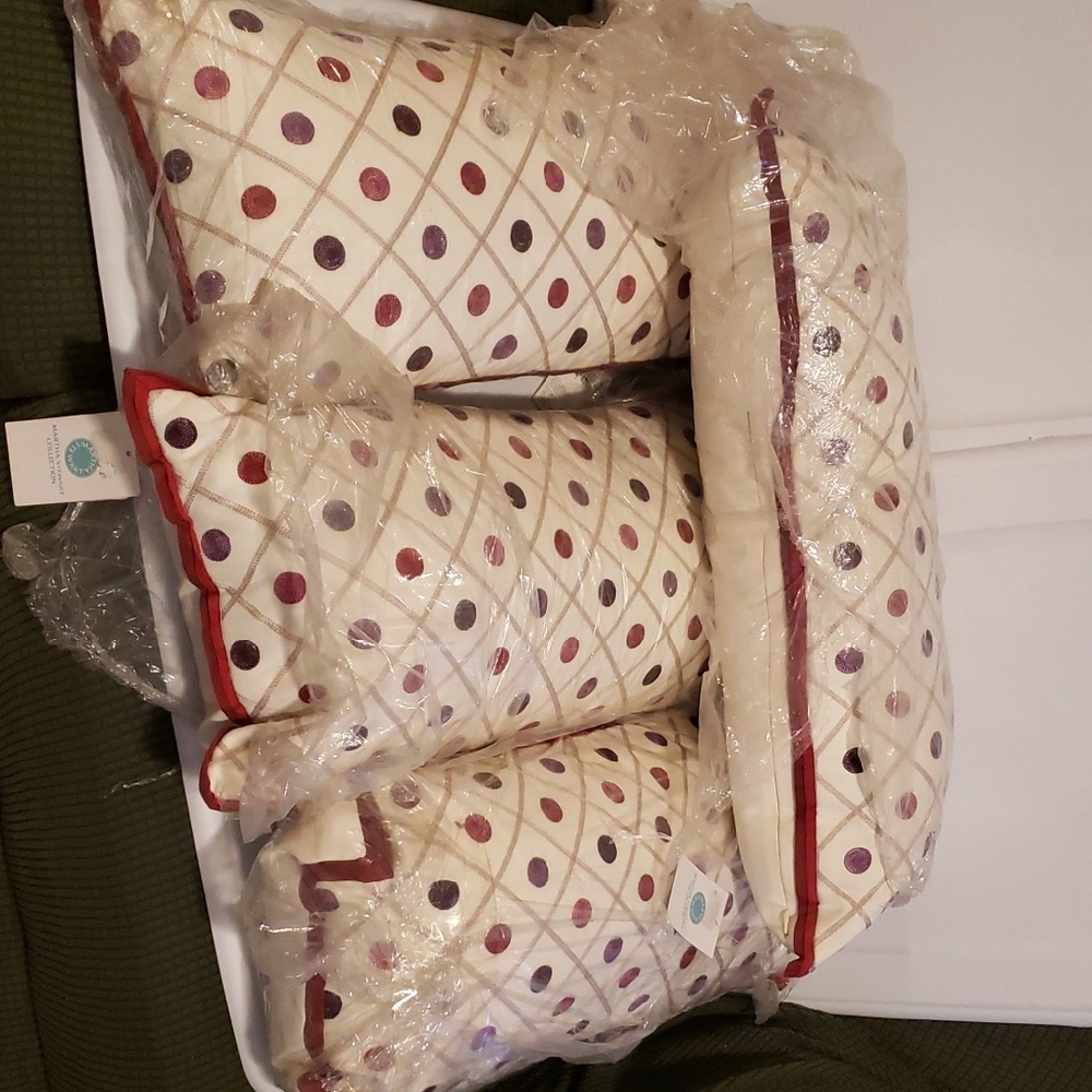 Martha Stewart Set Of 4 Decorative Pillows Multicolor